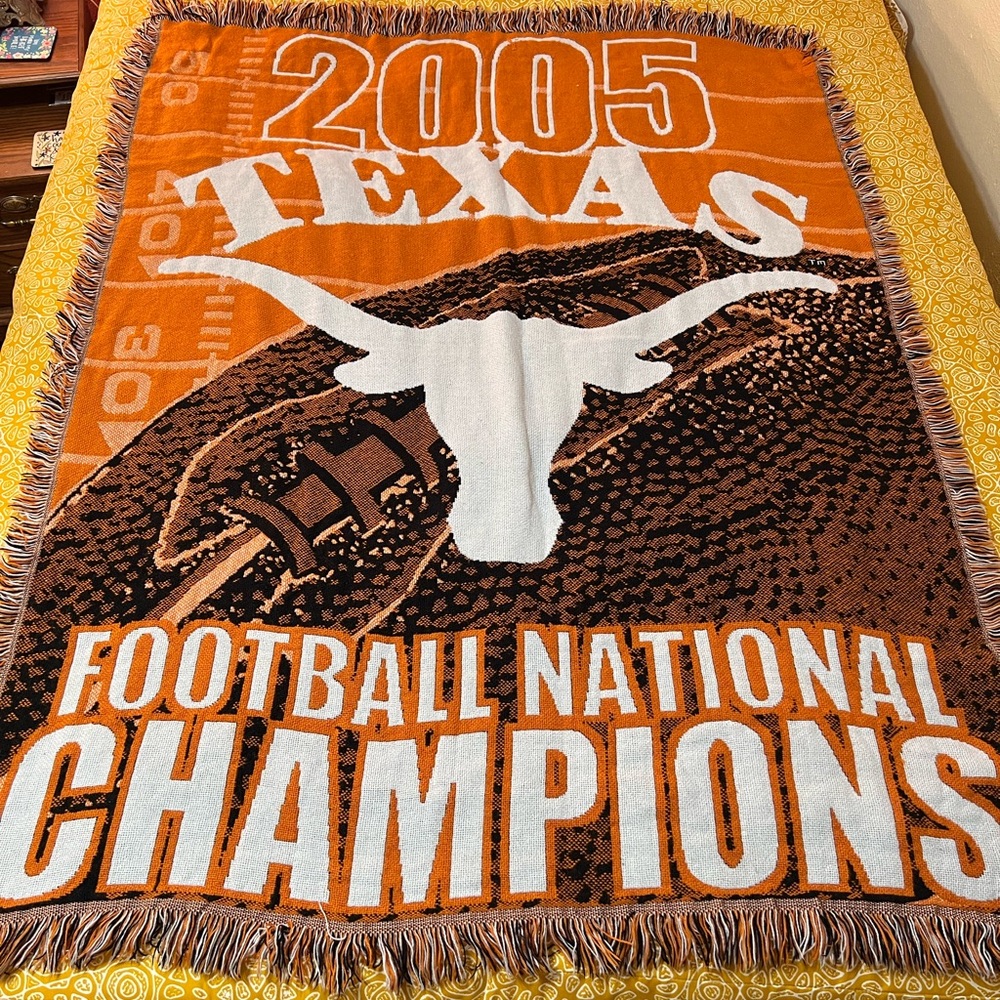University of Texas 2005 National Championship Tapestry Throw Blanket